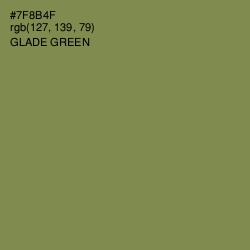 #7F8B4F - Glade Green Color Image