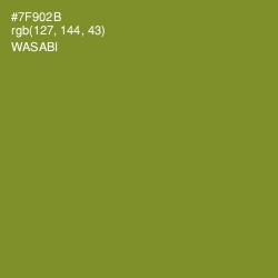 #7F902B - Wasabi Color Image