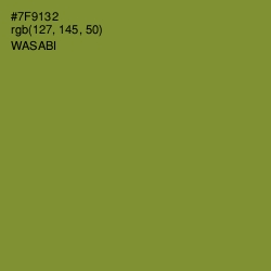 #7F9132 - Wasabi Color Image