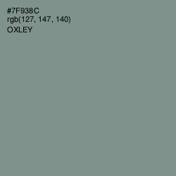 #7F938C - Oxley Color Image