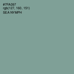 #7FA097 - Sea Nymph Color Image