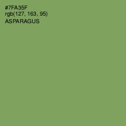 #7FA35F - Asparagus Color Image