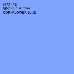#7FA4FE - Cornflower Blue Color Image