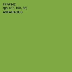 #7FA942 - Asparagus Color Image