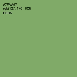 #7FAA67 - Fern Color Image