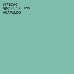 #7FBCAC - Acapulco Color Image