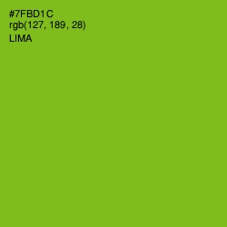 #7FBD1C - Lima Color Image