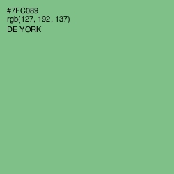 #7FC089 - De York Color Image