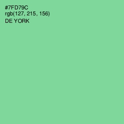 #7FD79C - De York Color Image