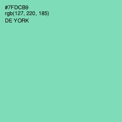 #7FDCB9 - De York Color Image