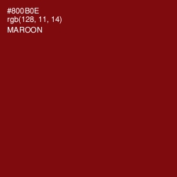 #800B0E - Maroon Color Image