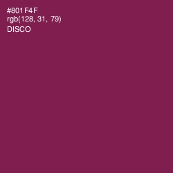 #801F4F - Disco Color Image
