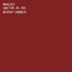 #802221 - Burnt Umber Color Image