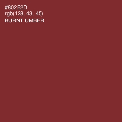 #802B2D - Burnt Umber Color Image