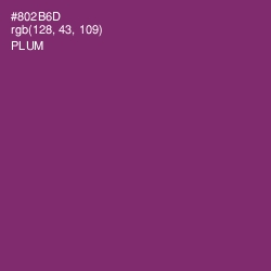 #802B6D - Plum Color Image