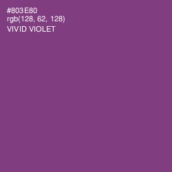 #803E80 - Vivid Violet Color Image