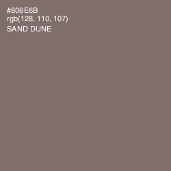 #806E6B - Sand Dune Color Image