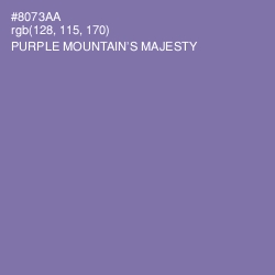 #8073AA - Purple Mountain's Majesty Color Image