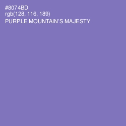 #8074BD - Purple Mountain's Majesty Color Image