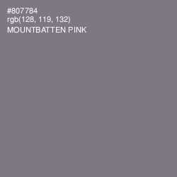 #807784 - Mountbatten Pink Color Image