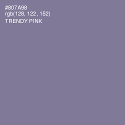 #807A98 - Trendy Pink Color Image