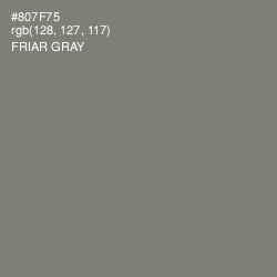 #807F75 - Friar Gray Color Image