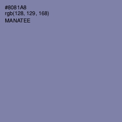 #8081A8 - Manatee Color Image