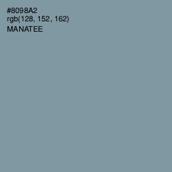 #8098A2 - Manatee Color Image