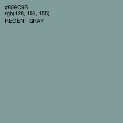 #809C9B - Regent Gray Color Image