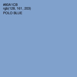 #80A1CB - Polo Blue Color Image