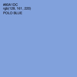 #80A1DC - Polo Blue Color Image