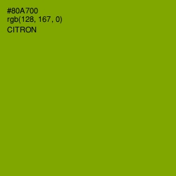 #80A700 - Citron Color Image
