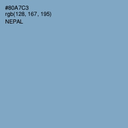 #80A7C3 - Nepal Color Image