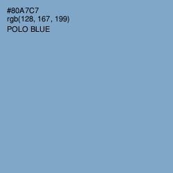 #80A7C7 - Polo Blue Color Image