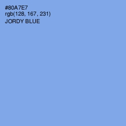 #80A7E7 - Jordy Blue Color Image
