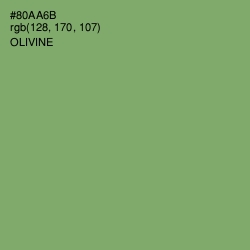 #80AA6B - Olivine Color Image