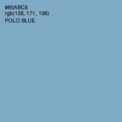 #80ABC6 - Polo Blue Color Image