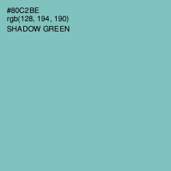 #80C2BE - Shadow Green Color Image