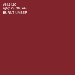 #81242C - Burnt Umber Color Image