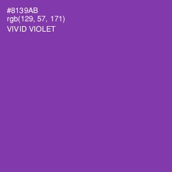 #8139AB - Vivid Violet Color Image
