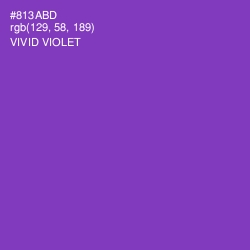 #813ABD - Vivid Violet Color Image