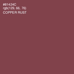 #81424C - Copper Rust Color Image