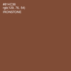 #814C36 - Ironstone Color Image