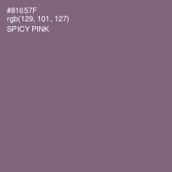 #81657F - Spicy Pink Color Image