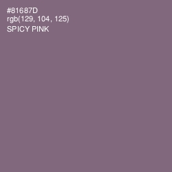 #81687D - Spicy Pink Color Image