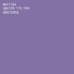 #8171A4 - Wisteria Color Image