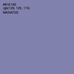 #8181AE - Manatee Color Image
