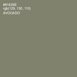 #81826E - Avocado Color Image