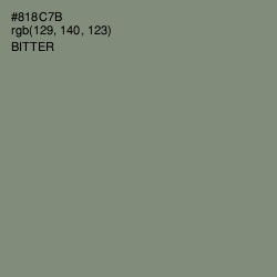 #818C7B - Bitter Color Image