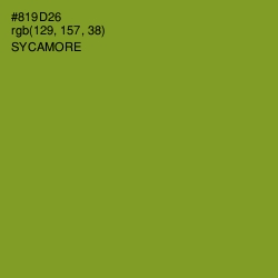 #819D26 - Sycamore Color Image